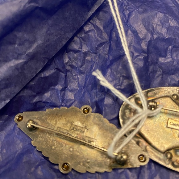 Catherine Popesco Silver Brooch with Intricate Design - Picture 4 of 4